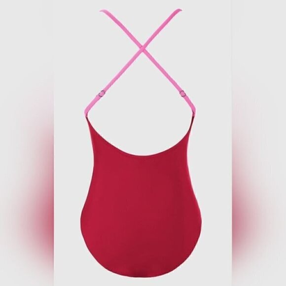 100.🆕Med. Cupshe V Neck Cross Back Color Block  NWT - Picture 9 of 10